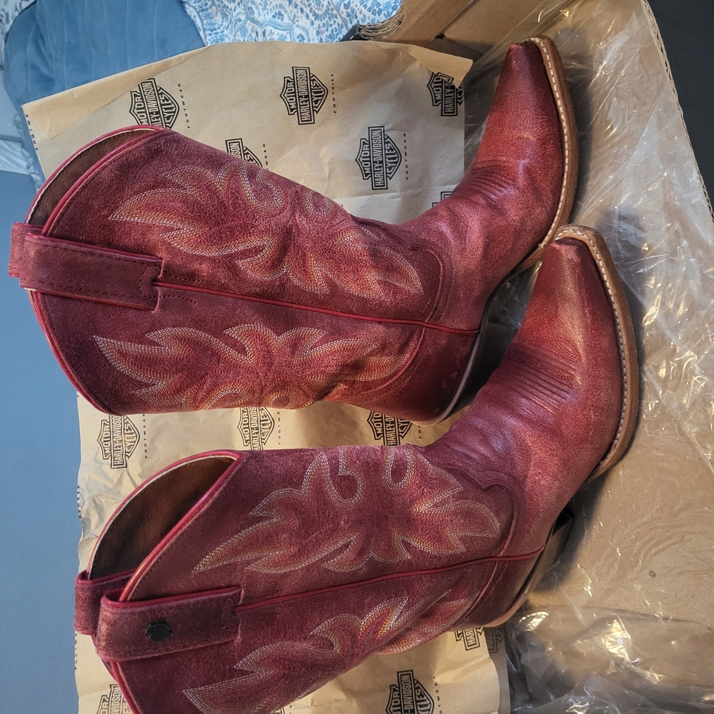 Harley-Davidson Women's Red Western Boots